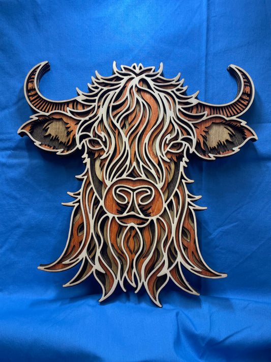 3d Highland Cow