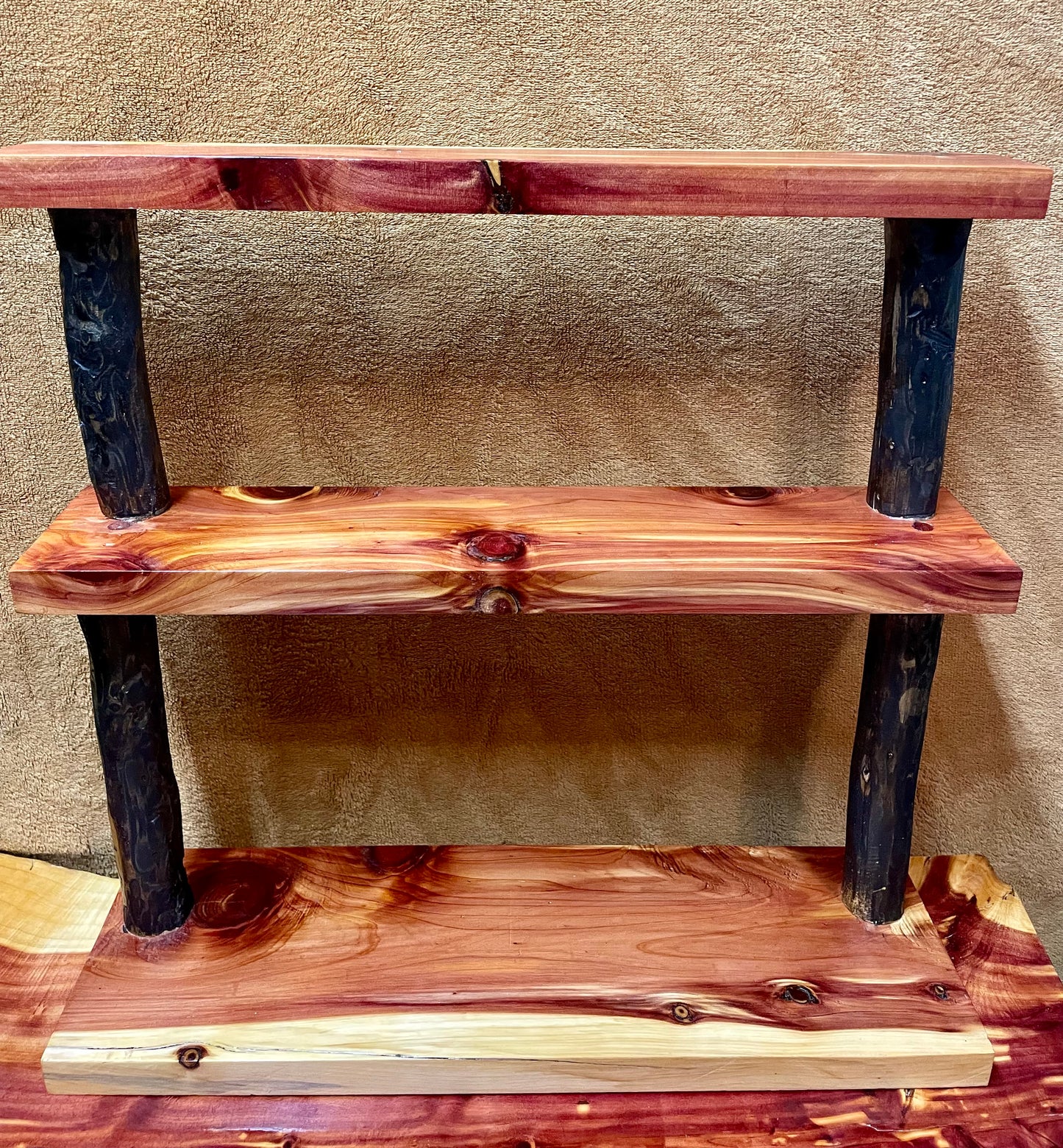 3 Tier Rustic Shelf