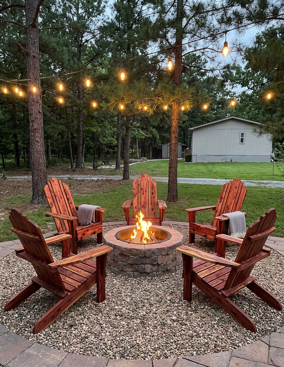 Custom Made Red Cedar Adirondack