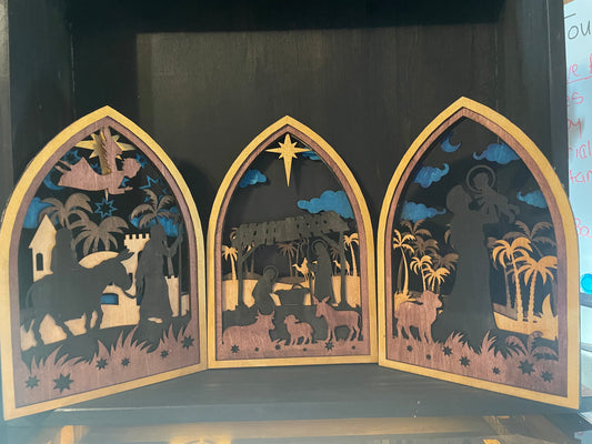 Christmas Nativity 3pc Set