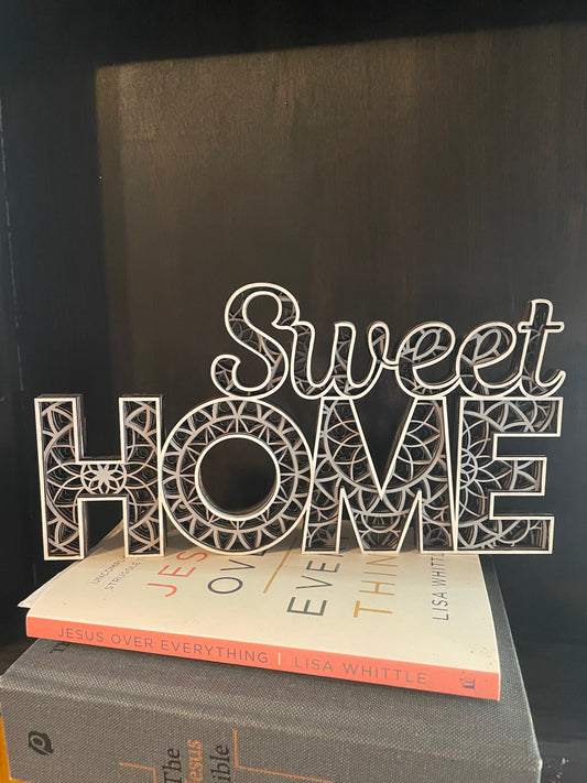 Sweet Home Shelf Sign