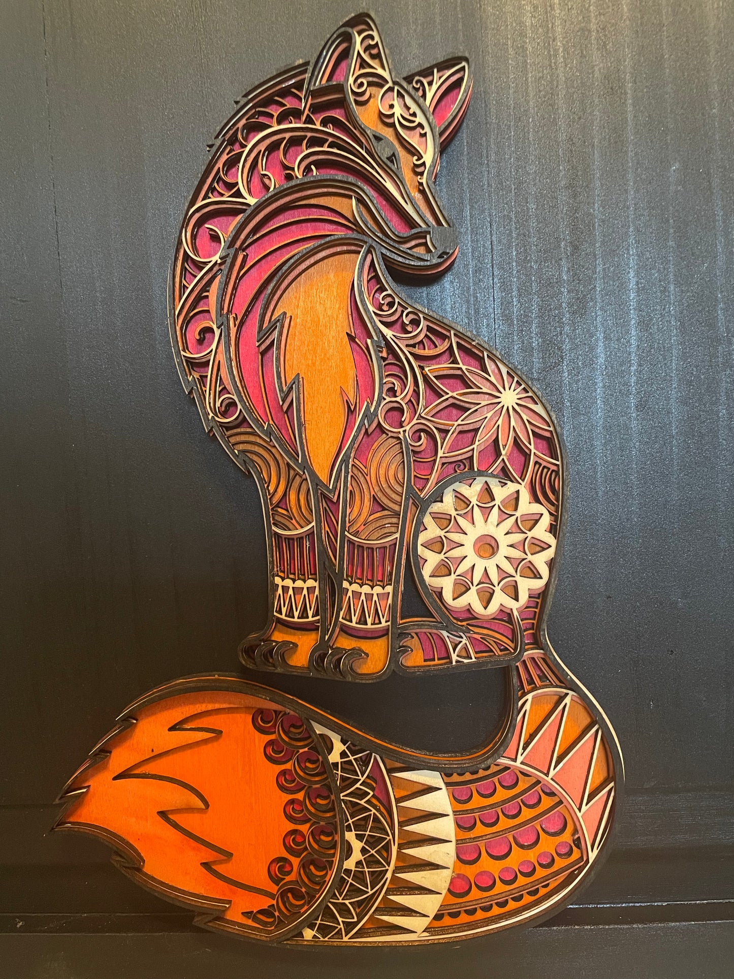 3d Mandala Fox
