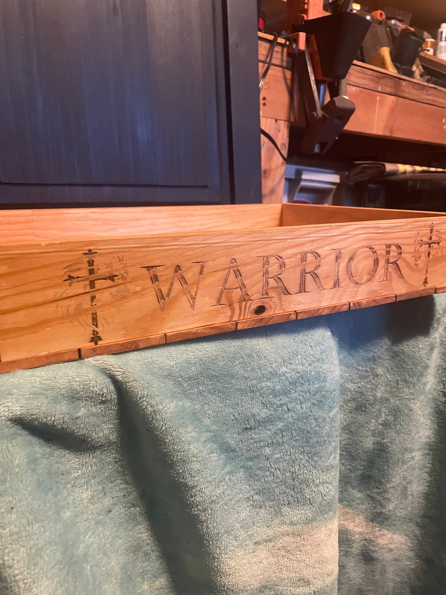 17" x 12" Custom Hand Made Wooden Tray