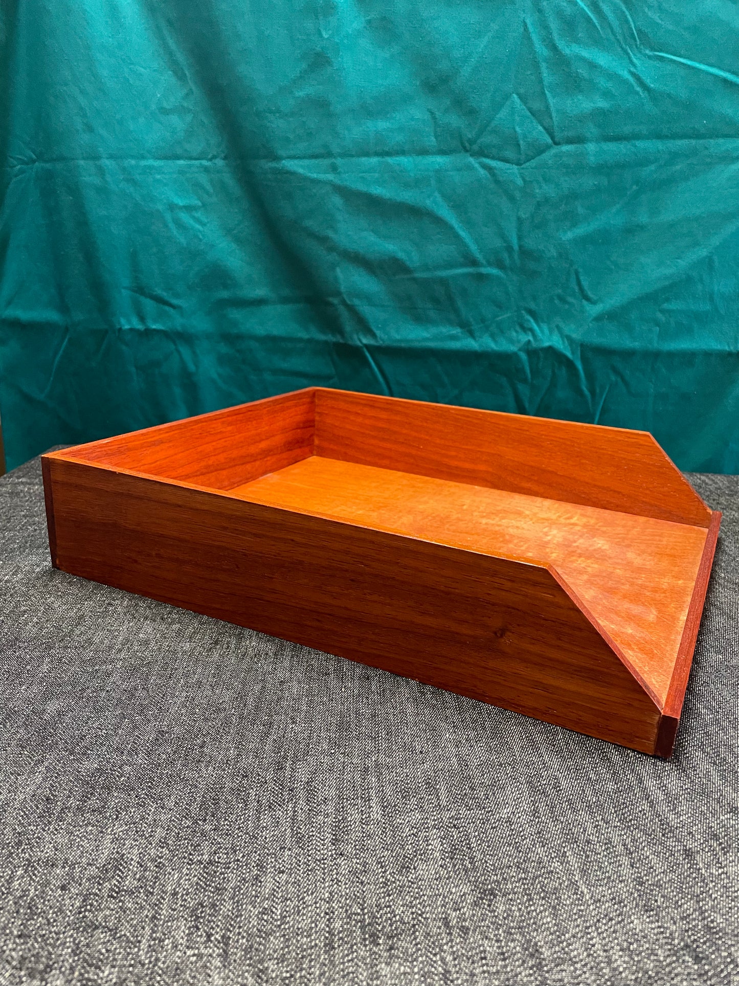 Custom Made African Padauk Desk Set