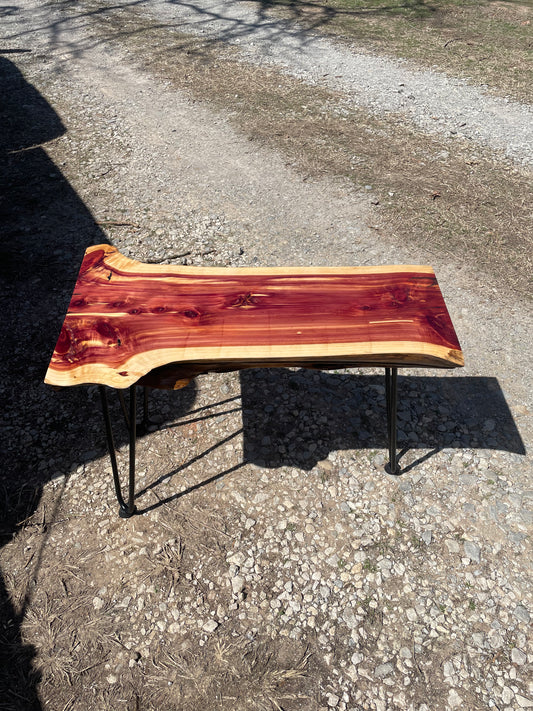 Cedar Slab Side Table