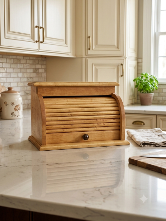 Pine Bread Box