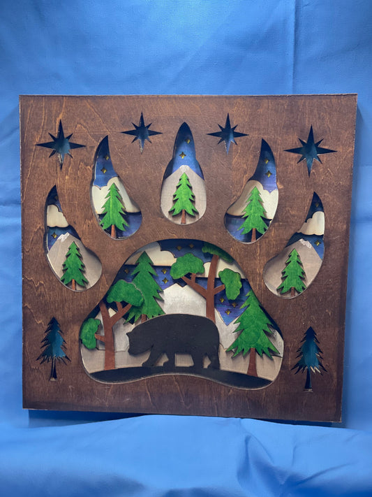 Bear Paw Silhouette