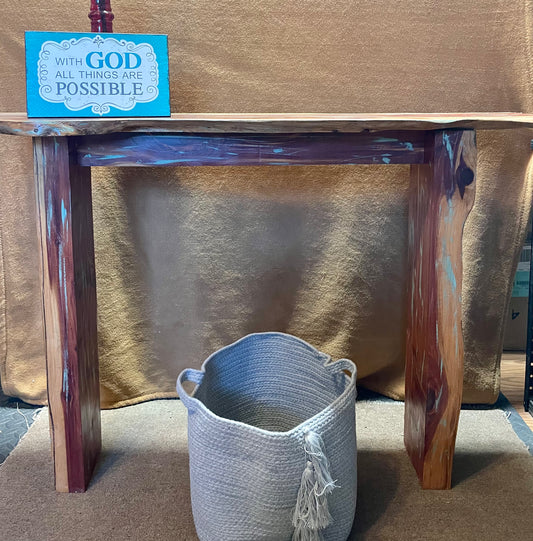 Cedar Live Edge Entry/Console Table