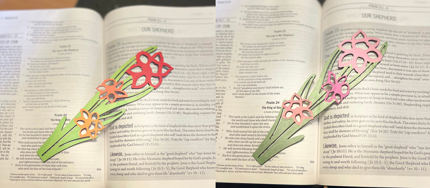 Handmade Reversable Bookmarks